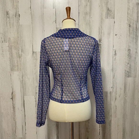 Anthropologie Maeve Sheer Ruched Buttondown Blouse - Picture 8 of 10